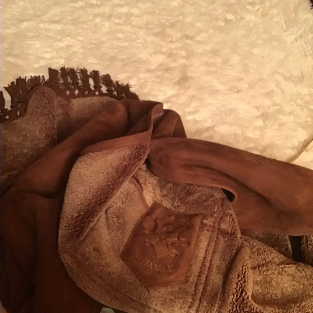 Christian for Nanak brown leather/shearling jacket